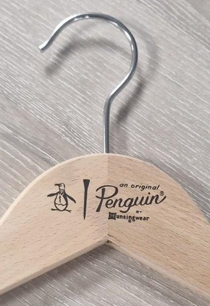 Wooden Natural Top Branded Penguin 43cm