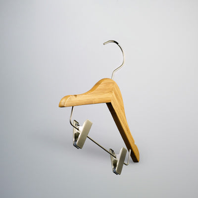 Bamboo Wood Sustainable Children's Top Clip Hanger 26cm