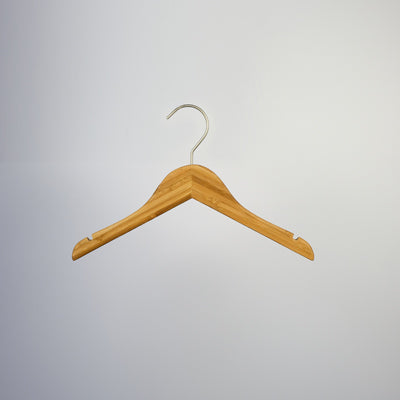 Bamboo Wood Sustainable Children's Top Jacket Hanger 33cm