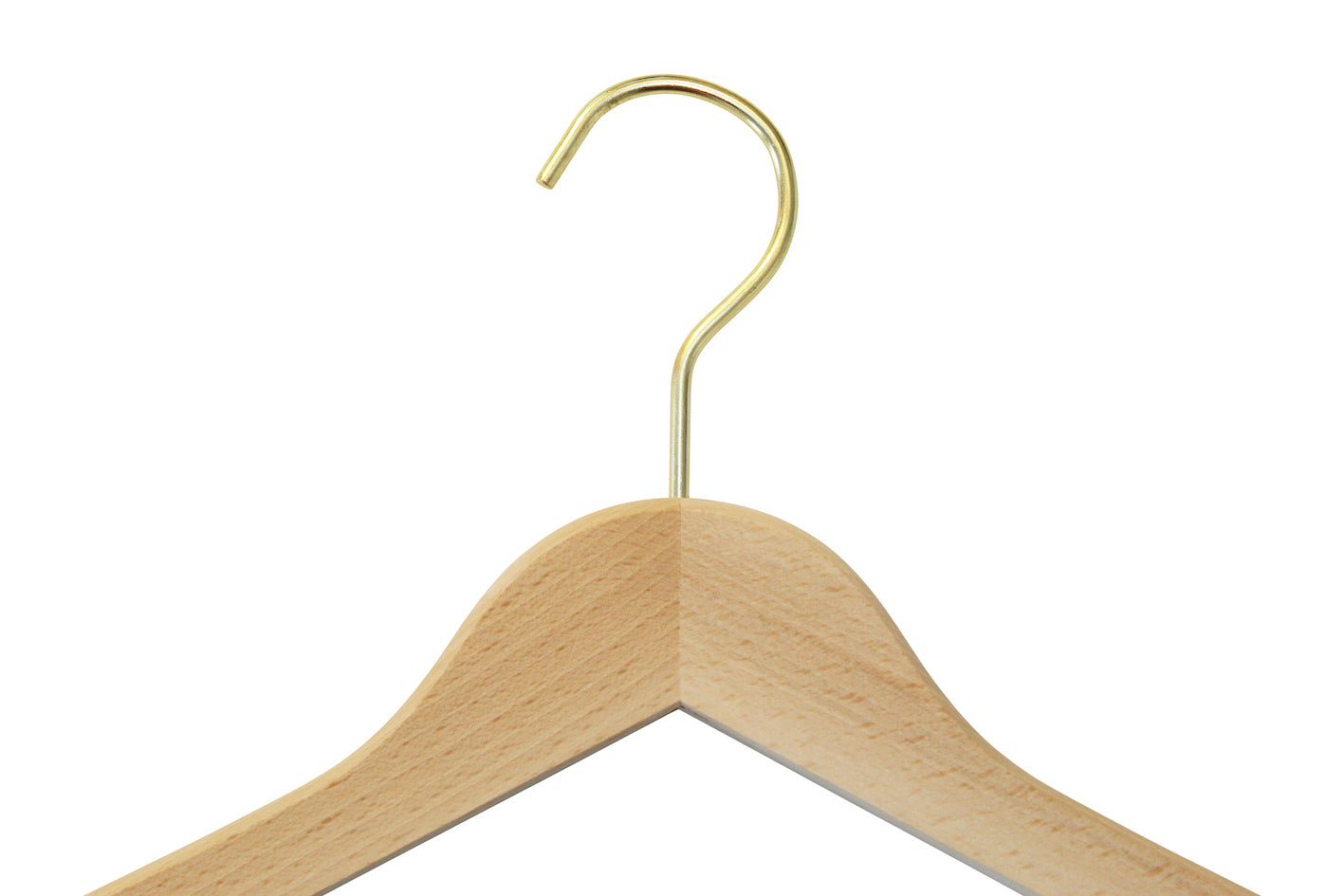 Natural Wooden Thick Top Jacket and Bridal Hanger 39cm