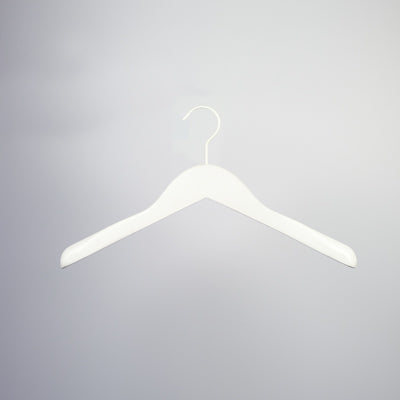 White Wooden Jacket Top Coat Hanger 38cm