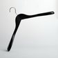 A pack of 24 “Black Wooden 45 cm Jacket Hangers” from Hangers of London, each featuring a metal hook, is shown against a plain white background.