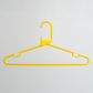 A Heavy Duty Economy Yellow Multi Purpose Rainbow Hanger from Hangers of London is displayed against a plain white background.