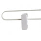 White Metal Clip Bottom Hanger 35cm