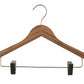 Bamboo Wood Sustainable Top Clip Hanger 42cm
