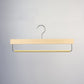 Natural Wooden Trouser Hanger with Non Slip Flocked Bar 37cm