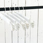 White Wooden Clip Bottom Hanger 37cm