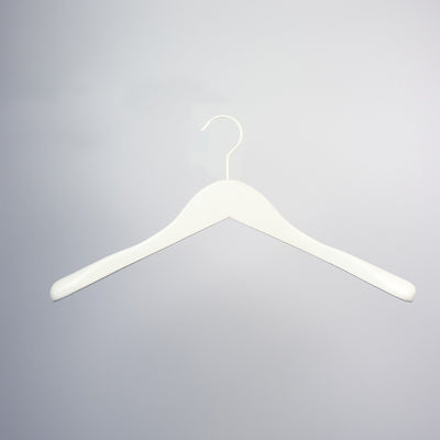White Wooden Jacket Top Coat Hanger 44cm